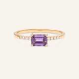 Winterberry Amethyst Diamond Ring