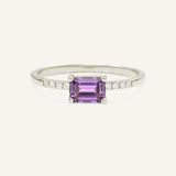 Winterberry Amethyst Diamond Ring