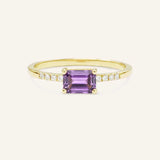 Winterberry Amethyst Diamond Ring