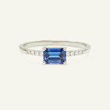 Winterberry Blue Sapphire Diamond Ring
