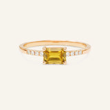 Winterberry Citrine Diamond Ring