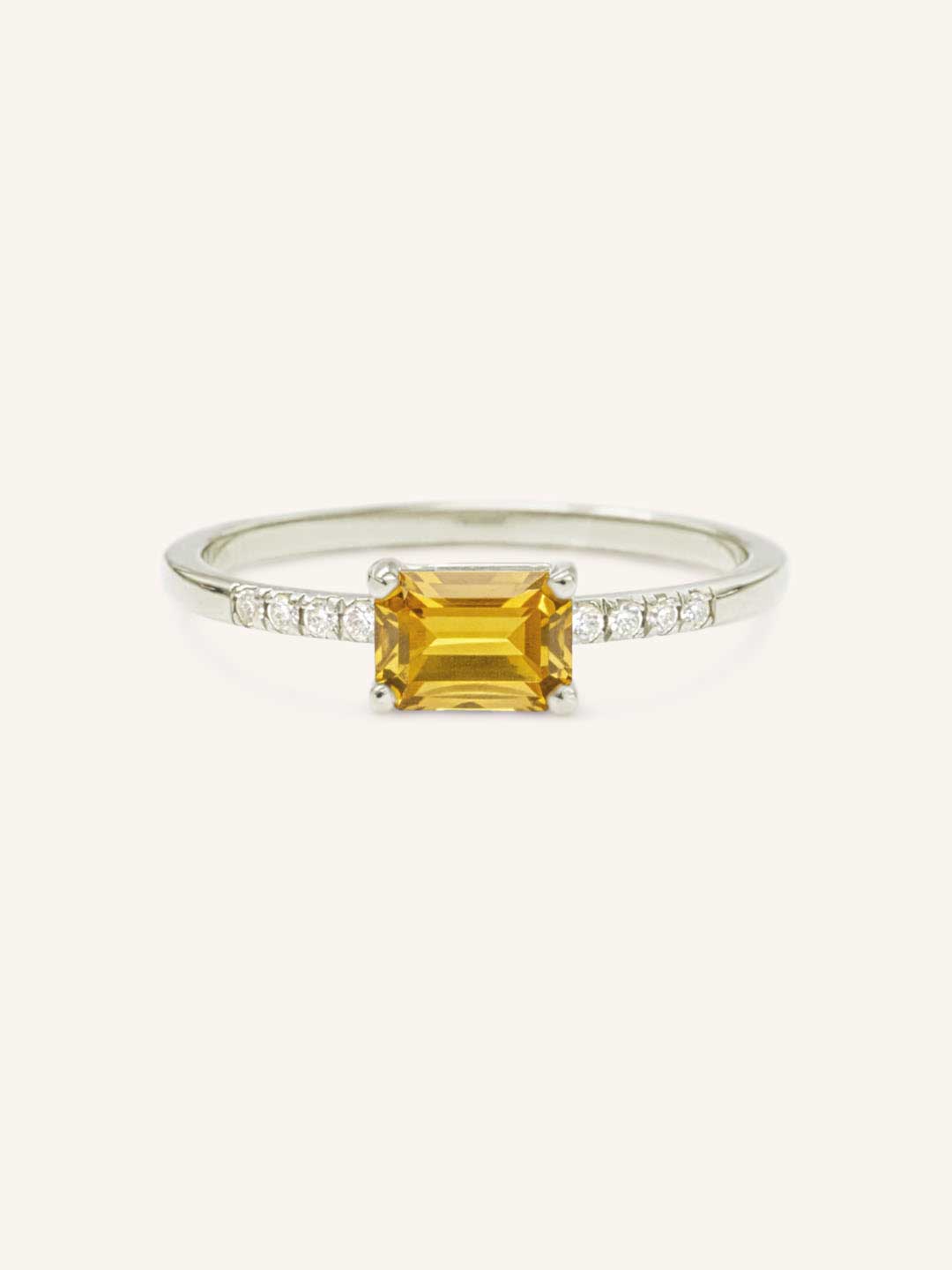 Winterberry Citrine Diamond Ring