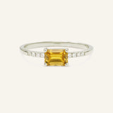 Winterberry Citrine Diamond Ring