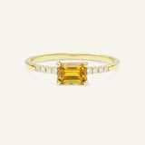 Winterberry Citrine Diamond Ring