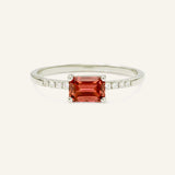 Winterberry Red Garnet Diamond Ring