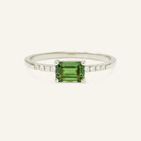 Winterberry Green Tourmaline Diamond Ring