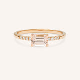 Winterberry Morganite Diamond Ring