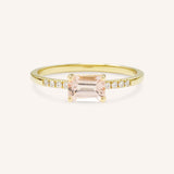 Winterberry Morganite Diamond Ring