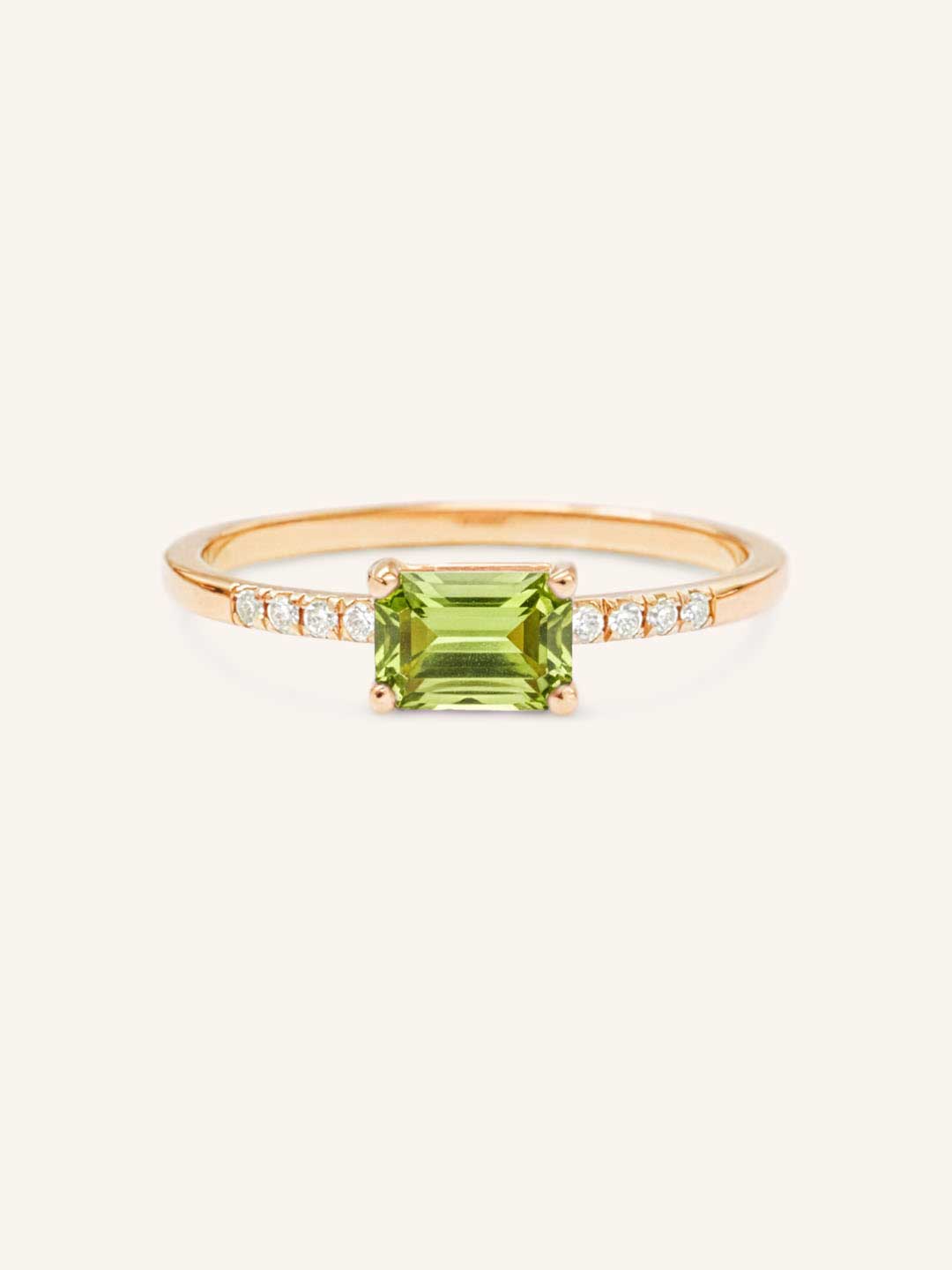Winterberry Peridot Diamond Ring