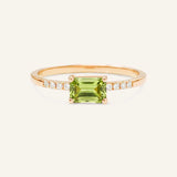 Winterberry Peridot Diamond Ring