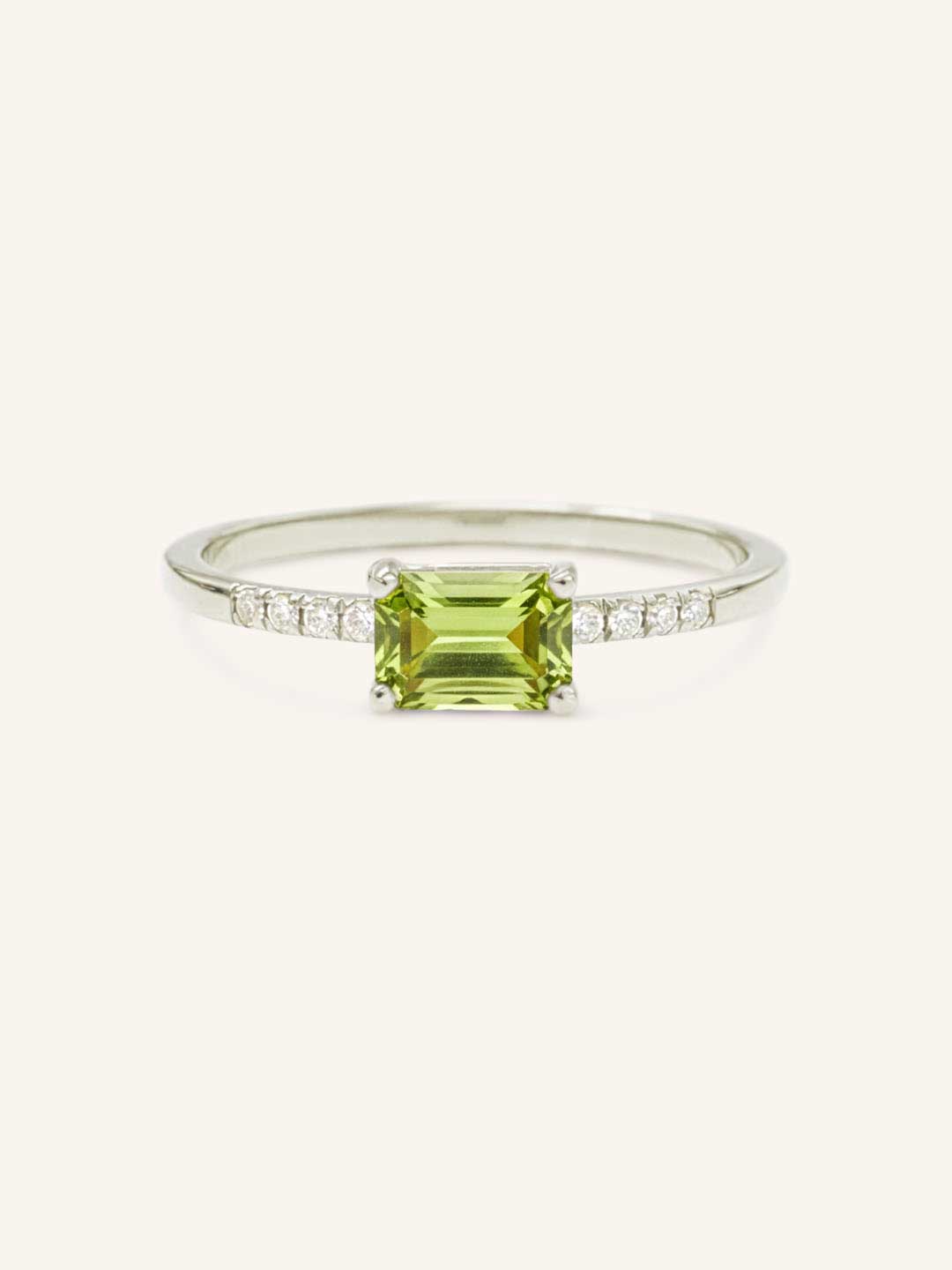 Winterberry Peridot Diamond Ring