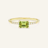 Winterberry Peridot Diamond Ring