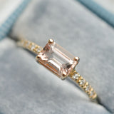 Winterberry Morganite Diamond Ring