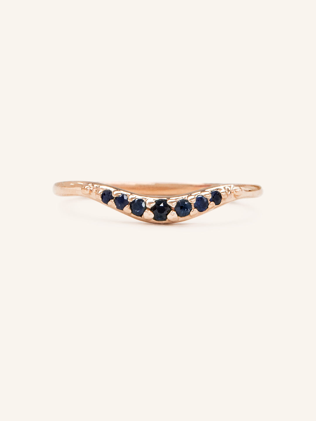Blue Shade Sapphire Wedding Ring