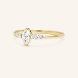 Moonlight Marquise Moissanite Diamond Engagement Ring