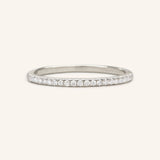 Evening White Diamond Wedding Ring