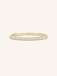 Evening White Diamond Wedding Ring