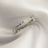Yours Truly Blue Sapphire Ring