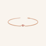 Fall into Autumn Pink Tourmaline Bracelet