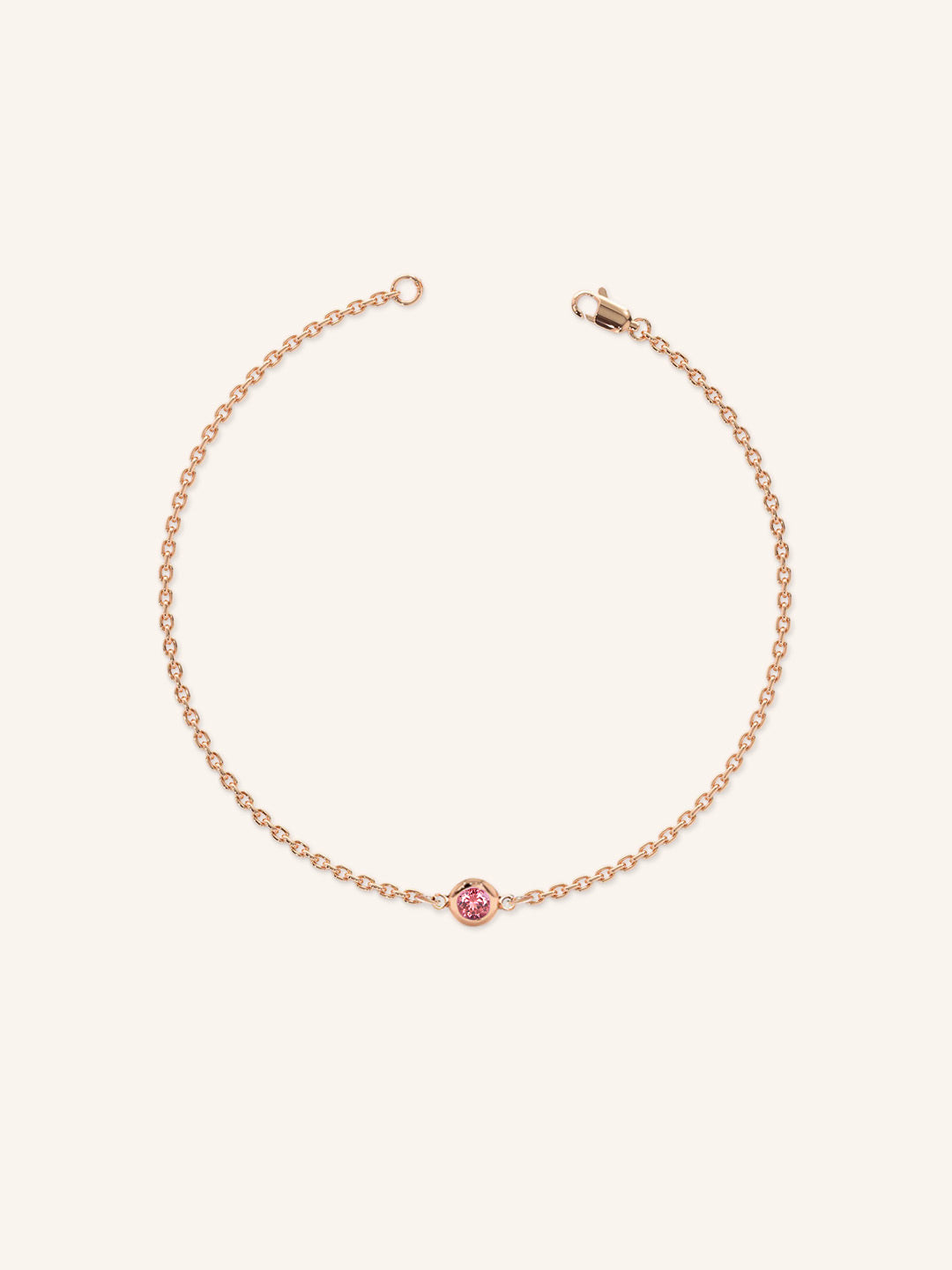 Fall into Autumn Pink Tourmaline Bracelet