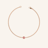 Fall into Autumn Pink Tourmaline Bracelet