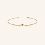 Fall into Autumn Pink Tourmaline Bracelet