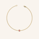 Fall into Autumn Pink Tourmaline Bracelet