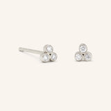 Autumn Gold Diamond Stud Earrings