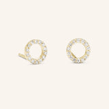 Sunlight Diamond Stud Earrings