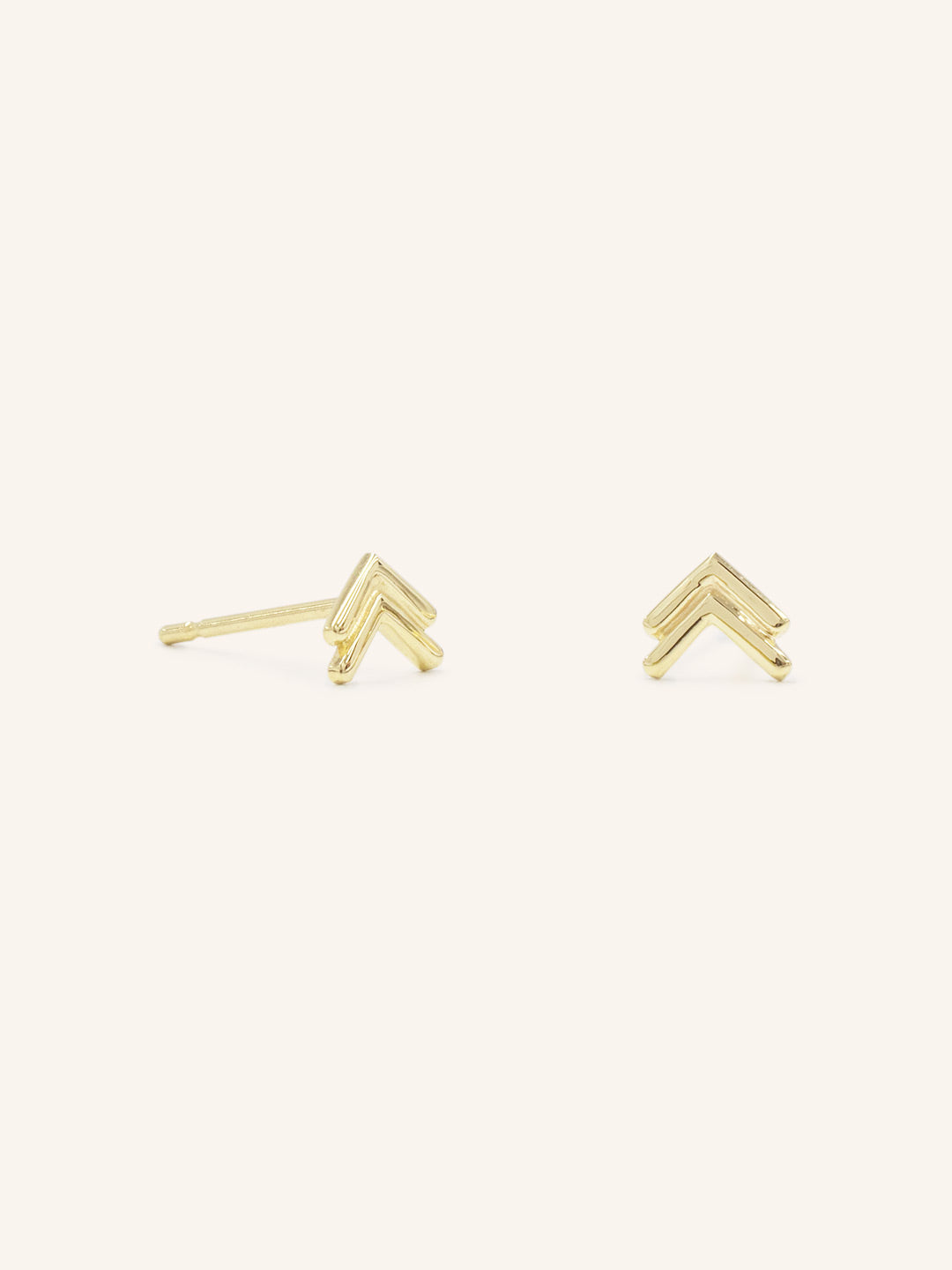 Double Twig Tree V Stud Earrings