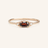 Celestia Garnet Diamond Ring