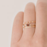 Celestia Garnet Diamond Ring