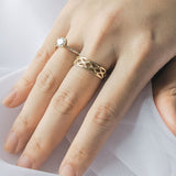 Stay Cozy Basket Weave Ring