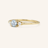 Forget Me Not Aquamarine Diamond Ring