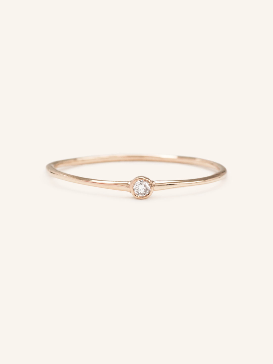 Petite Bezel Diamond Ring