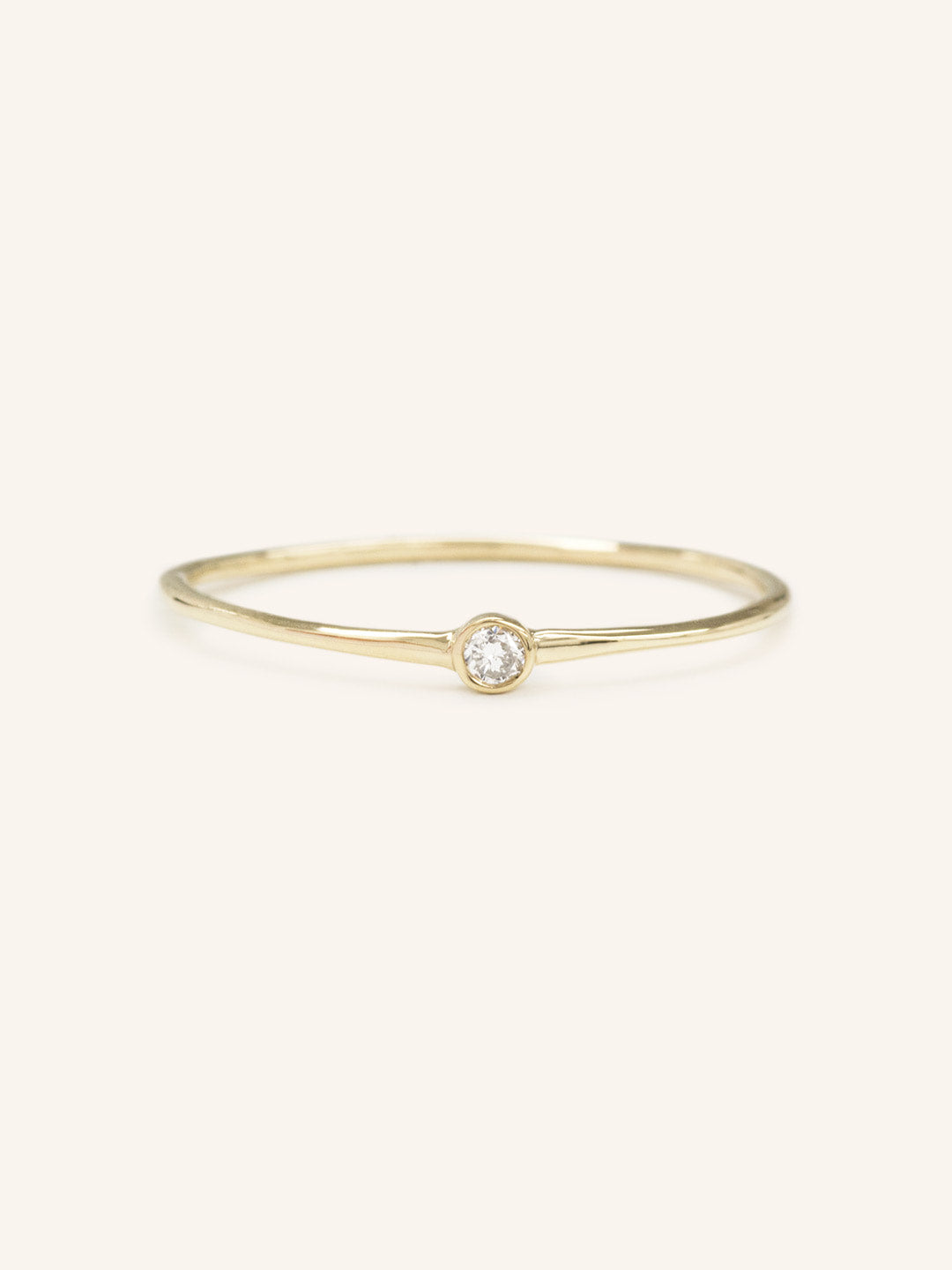 Petite Bezel Diamond Ring