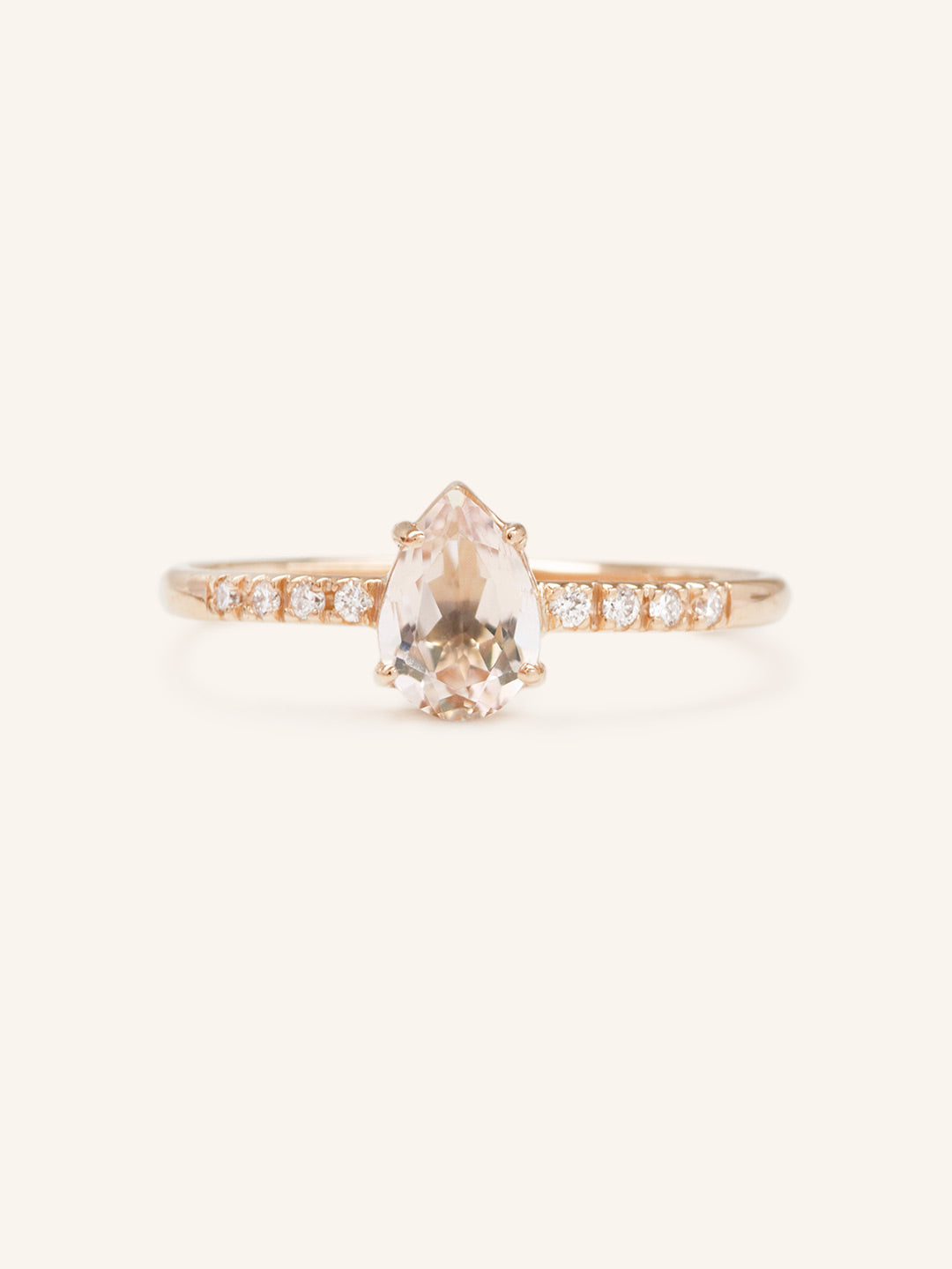 Bridal Blush Morganite Engagement Ring