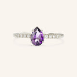 Bridal Blush Amethyst Engagement Ring