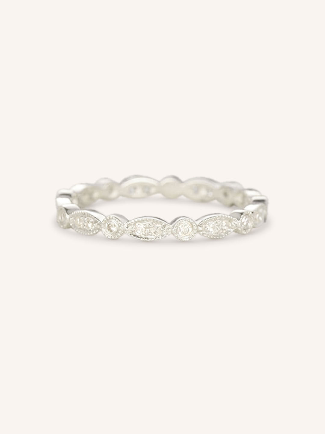 Diamond Milgrain Eternity Band