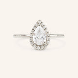 BRIDAL ROSE Halo Pear Lab-Grown Diamond Engagement Ring