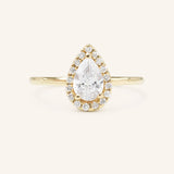 BRIDAL ROSE Halo Pear Lab-Grown Diamond Engagement Ring