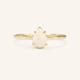 Buttonsage Pear Opal Ring