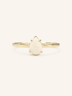 Buttonsage Pear Opal Ring