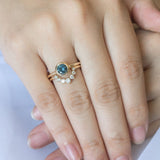 Hidden Bezel Montana Sapphire Engagement Ring