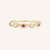 Sequin Ruby Diamond Ring
