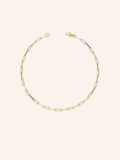 Gold Paperclip Bracelet