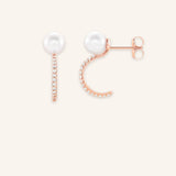 Adora Diamond Pearl Earrings