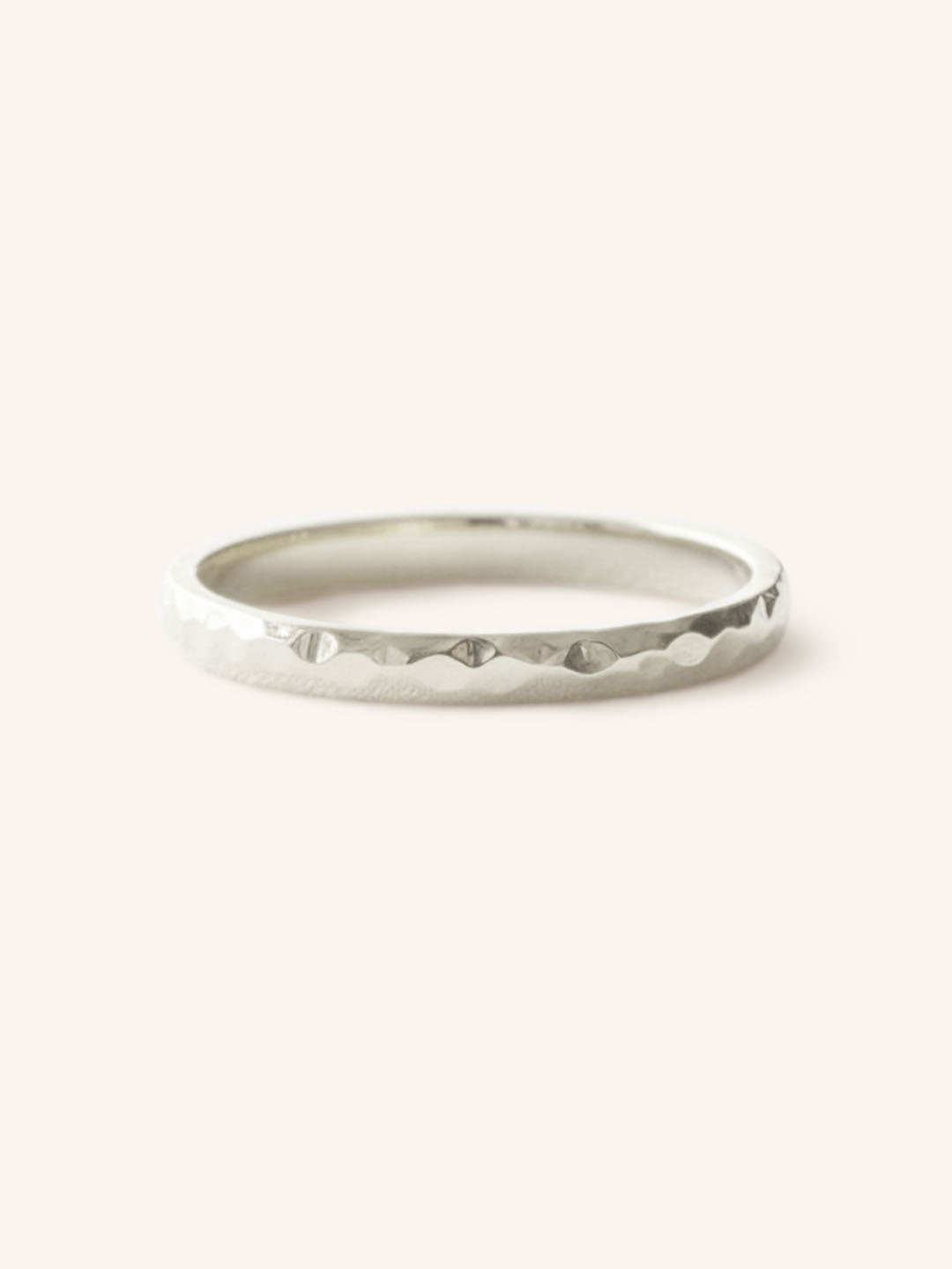 The Forge 2MM Half Round Hammered Band