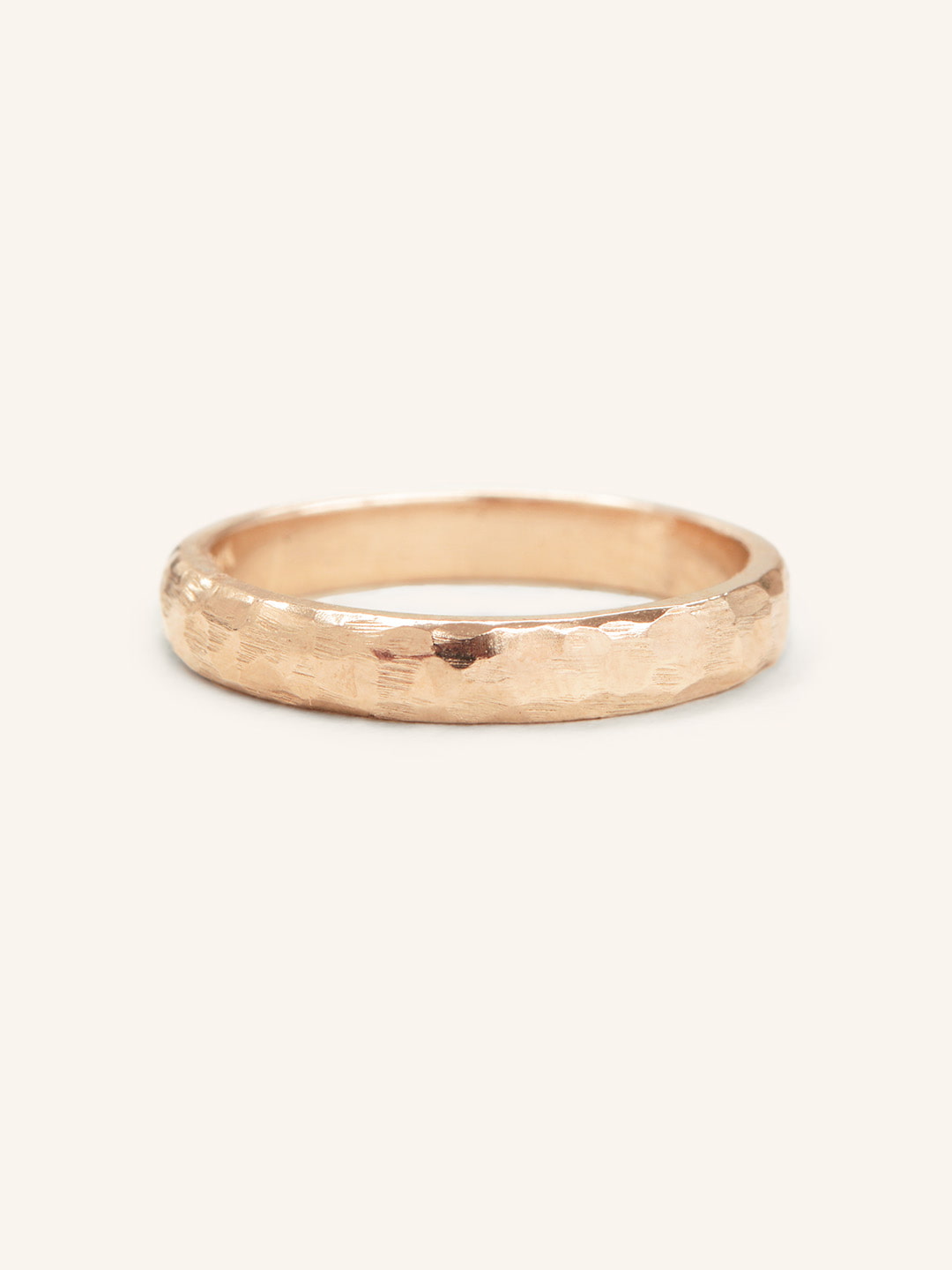 The Forge 3MM Half Round Hammered Band