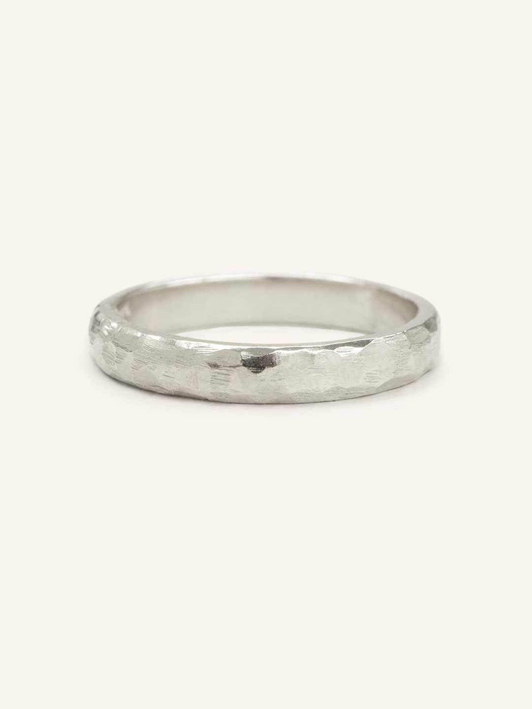 The Forge 3MM Half Round Hammered Band